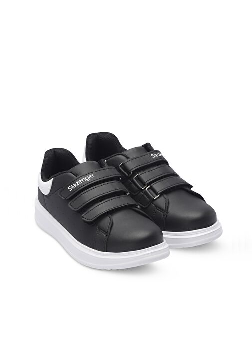 Slazenger LOVE I Unisex Çocuk Sneaker Ayakkabı Siyah / Beyaz - Görsel 3