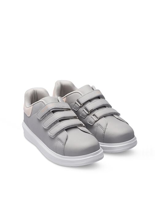 Slazenger LOVE I Kız Çocuk Sneaker Ayakkabı Gri / Pembe - Görsel 3