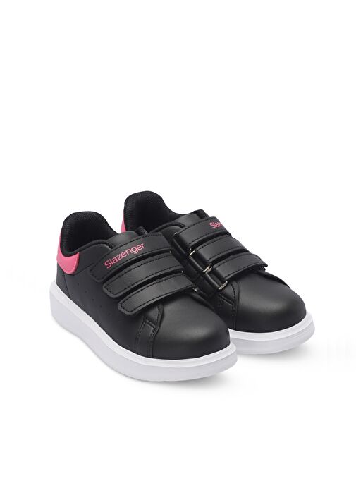 Slazenger LOVE I Kız Çocuk Sneaker Ayakkabı Siyah / Fuşya - Görsel 3