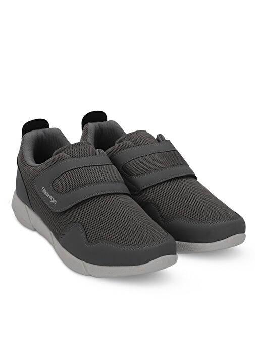 Slazenger ACA I Büyük Beden Erkek Sneaker Ayakkabı Koyu Gri - Görsel 3