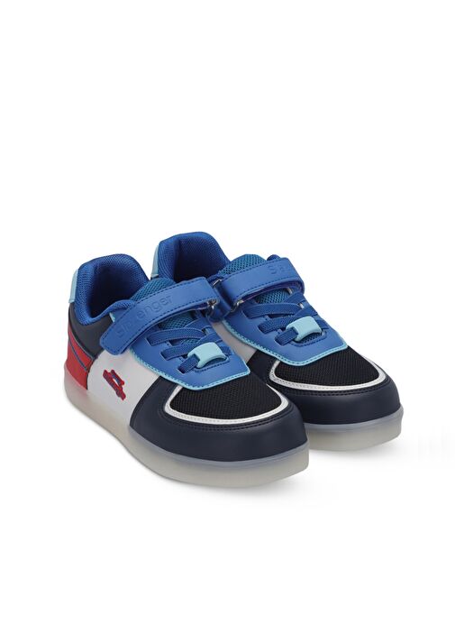 Slazenger PERLE Çocuk Sneaker Ayakkabı Lacivert / Beyaz - Görsel 3