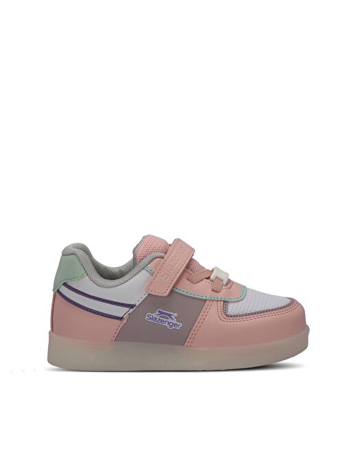Slazenger PERLE Kız Çocuk Sneaker Ayakkabı Beyaz / Pembe - Görsel 2