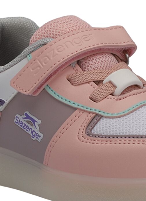 Slazenger PERLE Kız Çocuk Sneaker Ayakkabı Beyaz / Pembe - Görsel 5