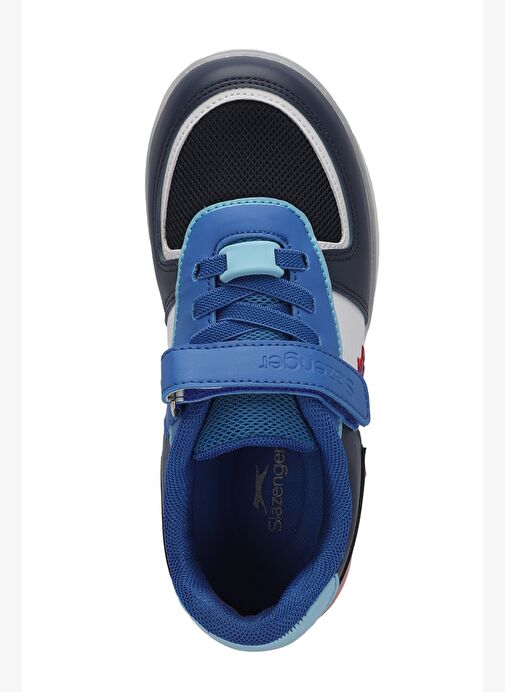 Slazenger PERLE Erkek Çocuk Cırt Cırtlı Lacivert / Beyaz Sneaker - Görsel 6
