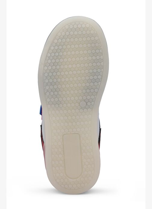 Slazenger PERLE Erkek Çocuk Cırt Cırtlı Lacivert / Beyaz Sneaker - Görsel 8