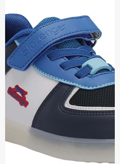 Slazenger PERLE Erkek Çocuk Cırt Cırtlı Lacivert / Beyaz Sneaker - Görsel 5