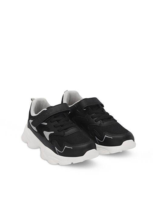 Slazenger PARIS Unisex Çocuk Sneaker Ayakkabı Siyah - Görsel 3