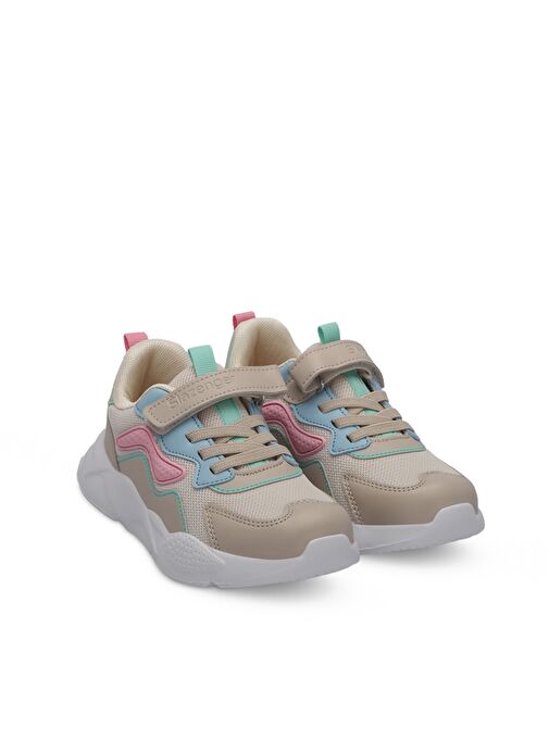Slazenger PESO I Kız Çocuk Sneaker Ayakkabı Bej - Görsel 3