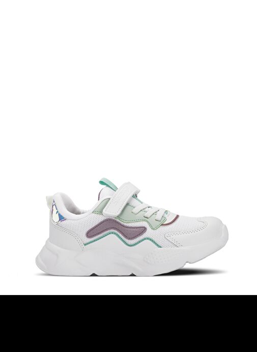 Slazenger PESO I Kız Çocuk Sneaker Ayakkabı Beyaz / Lila - Görsel 8