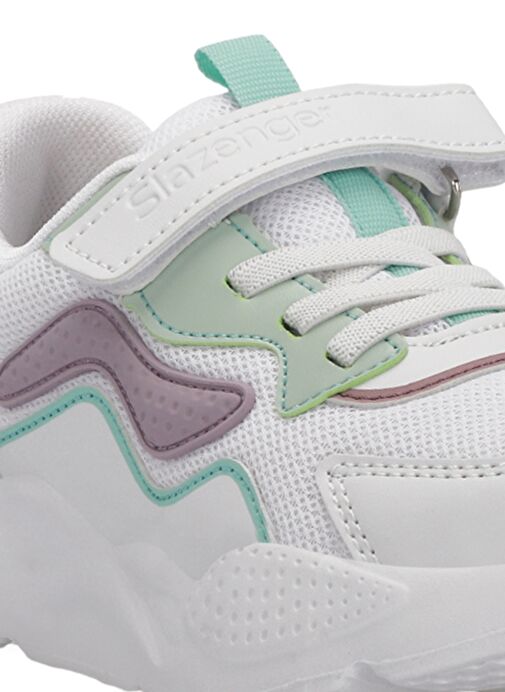 Slazenger PESO I Kız Çocuk Sneaker Ayakkabı Beyaz / Lila - Görsel 6