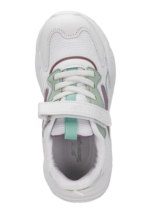 Slazenger PESO I Kız Çocuk Sneaker Ayakkabı Beyaz / Lila - Görsel 3