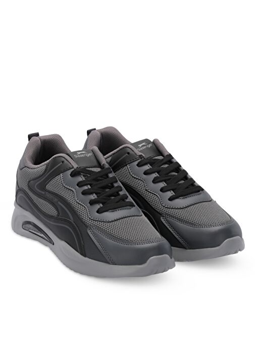 Slazenger ENRIQUE Erkek Sneaker Ayakkabı Koyu Gri - Görsel 3