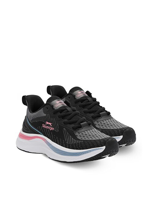 Slazenger WETFORD Kadın Sneaker Ayakkabı Siyah / Koyu Gri - Görsel 3