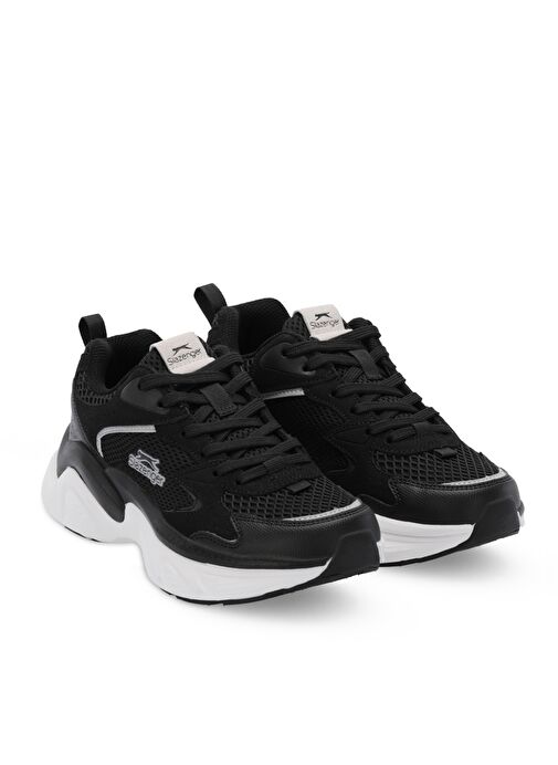 Slazenger WIND Kadın Sneaker Ayakkabı Siyah / Gri - Görsel 3