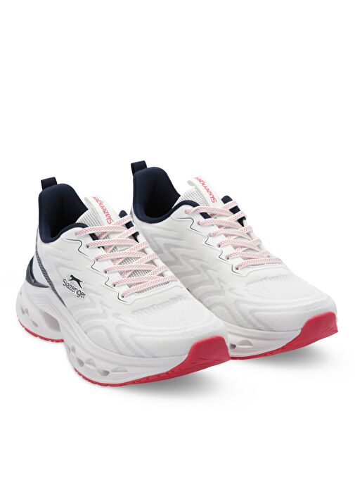 Slazenger WILLOW Erkek Sneaker Ayakkabı Beyaz / Lacivert / Kırmızı - Görsel 3