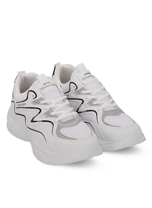 Slazenger MULTI I Erkek Sneaker Ayakkabı Beyaz / Gri - Görsel 3