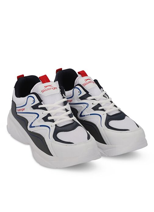 Slazenger MULTI I Erkek Sneaker Ayakkabı Beyaz / Lacivert - Görsel 3