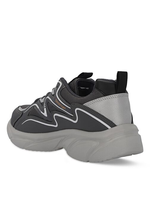 Slazenger MULTI I Erkek Sneaker Ayakkabı Koyu Gri / Gri - Görsel 4
