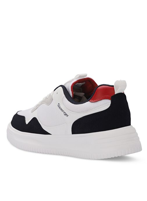 Slazenger MEGA I Erkek Sneaker Ayakkabı Beyaz / Lacivert - Görsel 4