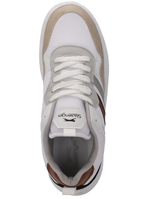 Slazenger MEGA I Erkek Sneaker Ayakkabı Beyaz / Kahve - Görsel 6