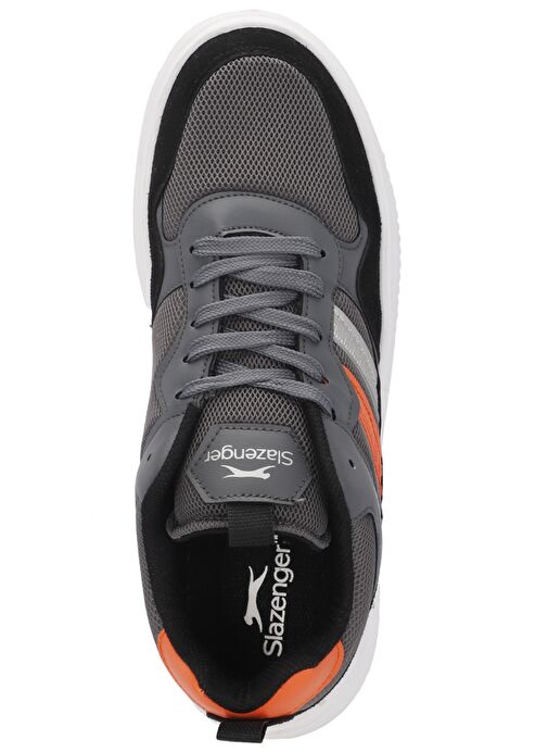 Slazenger MEGA I Erkek Sneaker Ayakkabı Füme / Turuncu - Görsel 6
