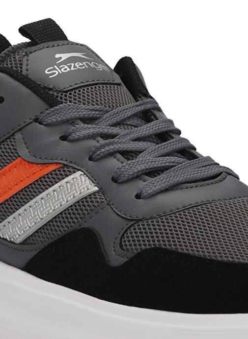Slazenger MEGA I Erkek Sneaker Ayakkabı Füme / Turuncu - Görsel 5
