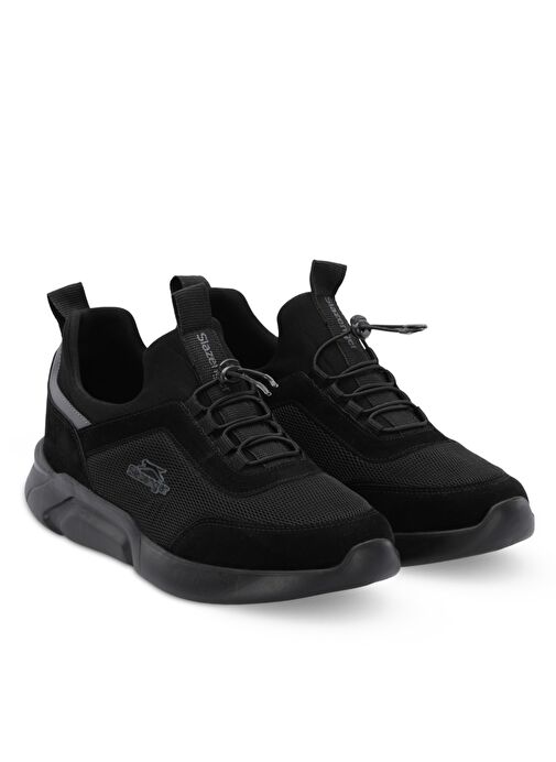 Slazenger OBINA I Erkek Sneaker Ayakkabı Siyah / Siyah - Görsel 3