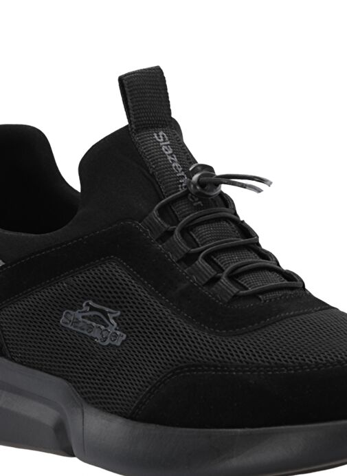 Slazenger OBINA I Erkek Sneaker Ayakkabı Siyah / Siyah - Görsel 5