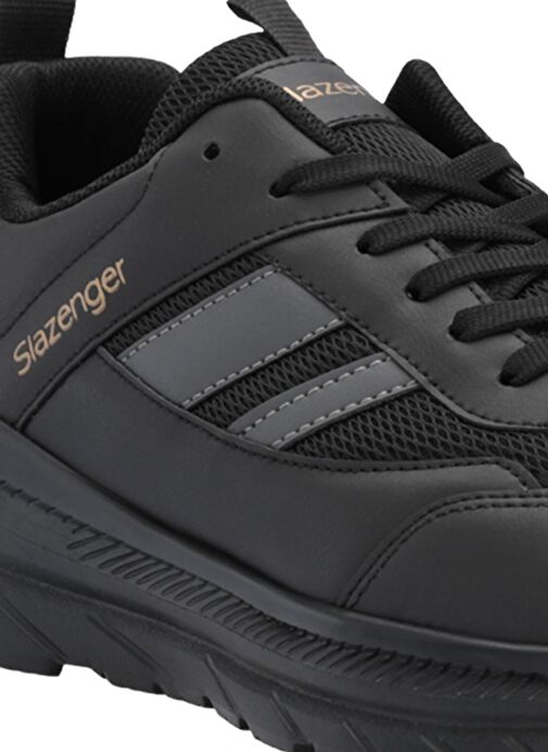 Slazenger ITUAN Erkek Sneaker Ayakkabı Siyah / Siyah - Görsel 5