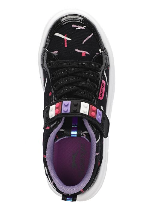 Slazenger NUMANCIA Kız Çocuk Sneaker Ayakkabı Siyah / Mor - Görsel 6