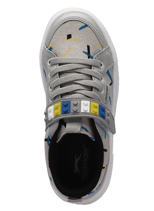 Slazenger NUMANCIA Erkek Çocuk Sneaker Ayakkabı Gri / Siyah - Görsel 6