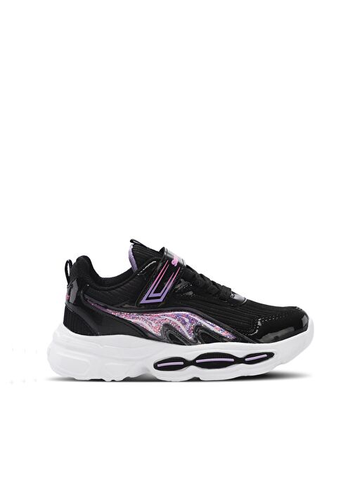 Slazenger NOBLE I Çocuk Sneaker Ayakkabı Siyah - Görsel 2