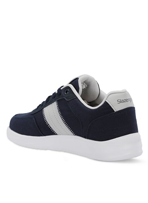 Slazenger CARISSA Erkek Sneaker Ayakkabı Lacivert / Gri - Görsel 4