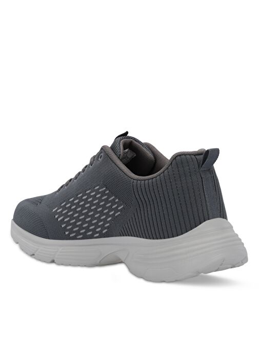 Slazenger LEVER I Büyük Beden Erkek Sneaker Ayakkabı Koyu Gri - Görsel 4