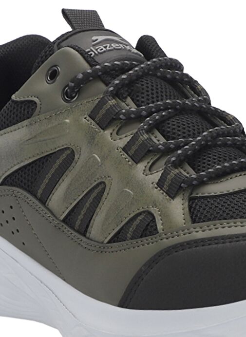 Slazenger GOAL Erkek Sneaker Ayakkabı Siyah / Haki - Görsel 5