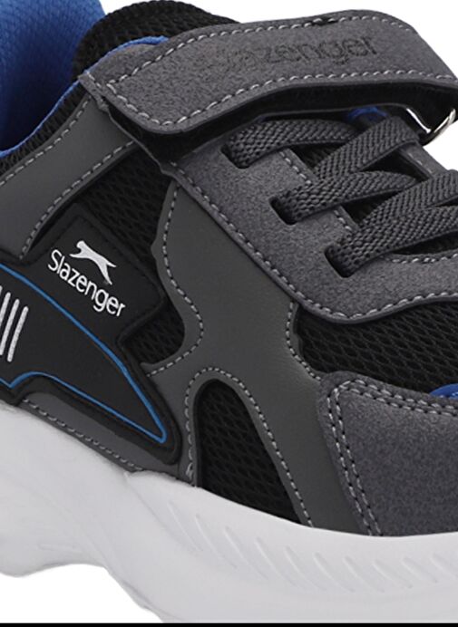 Slazenger KEMBA Erkek Çocuk Sneaker Ayakkabı Siyah / Koyu Gri - Görsel 5