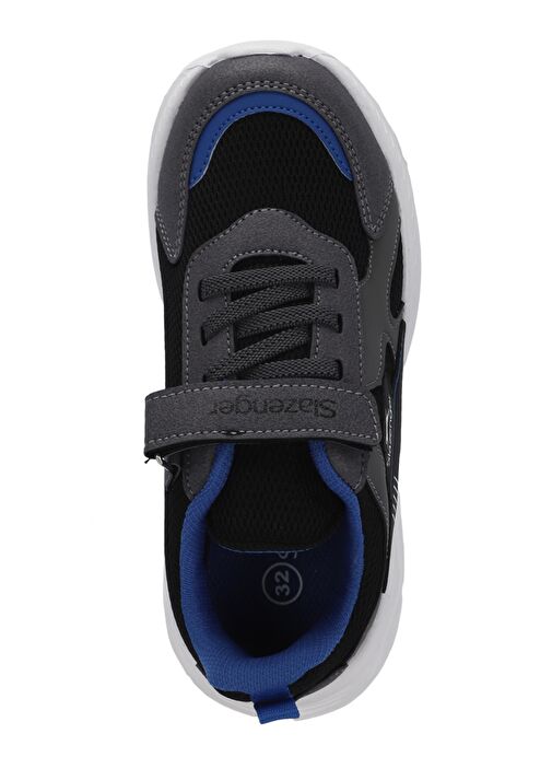 Slazenger KEMBA Erkek Çocuk Sneaker Ayakkabı Siyah / Koyu Gri - Görsel 6