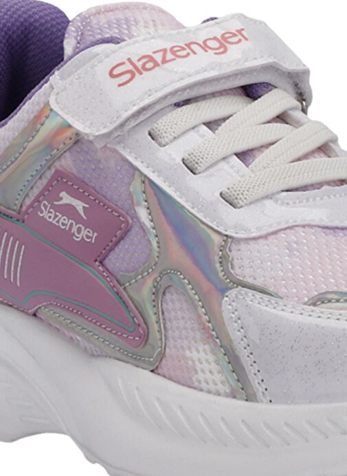 Slazenger KEMBA Kız Çocuk Sneaker Ayakkabı Beyaz / Lila - Görsel 5