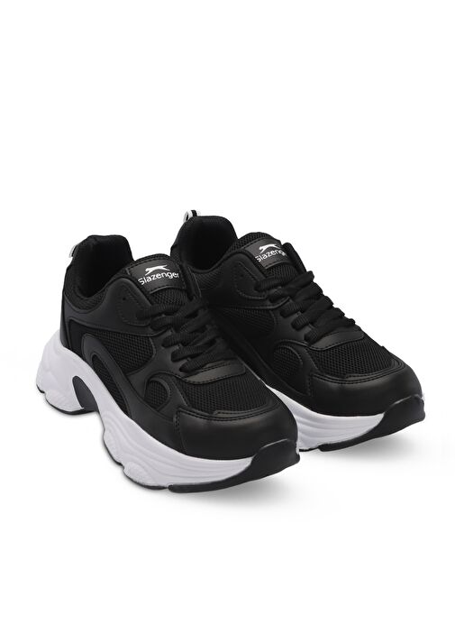 Slazenger ZUSA Kadın Sneaker Ayakkabı Siyah / Beyaz - Görsel 3