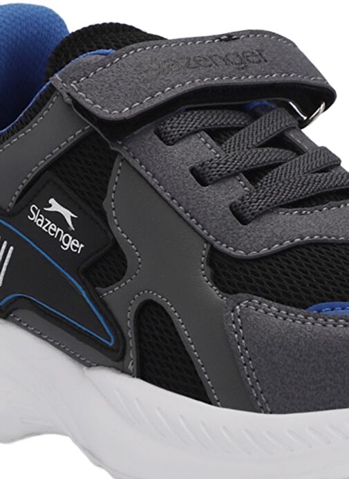 Slazenger KEMBA Erkek Çocuk Sneaker Ayakkabı Siyah / Koyu Gri - Görsel 5