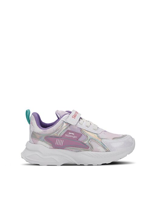 Slazenger KEMBA Kız Çocuk Sneaker Ayakkabı Beyaz / Lila - Görsel 2