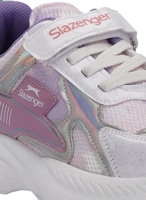 Slazenger KEMBA Kız Çocuk Sneaker Ayakkabı Beyaz / Lila - Görsel 5