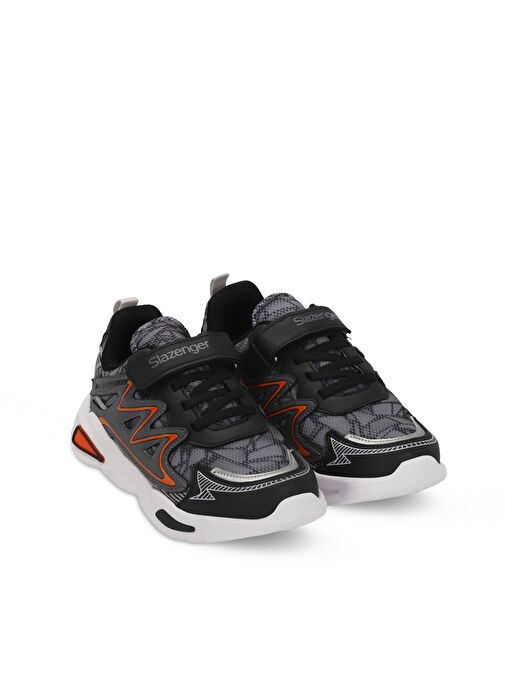 Slazenger KYRIE Erkek Çocuk Sneaker Ayakkabı Koyu Gri - Görsel 3