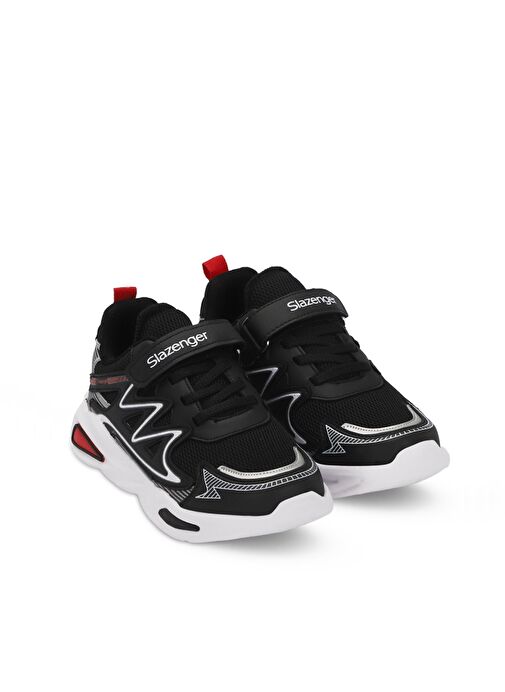 Slazenger KYRIE Erkek Çocuk Sneaker Ayakkabı Siyah / Kırmızı - Görsel 3