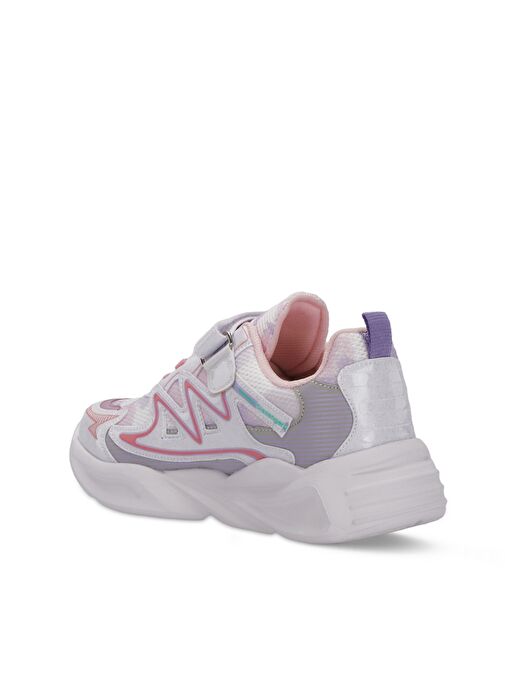 Slazenger KYRIE Kız Çocuk Sneaker Ayakkabı Beyaz / Pembe - Görsel 4