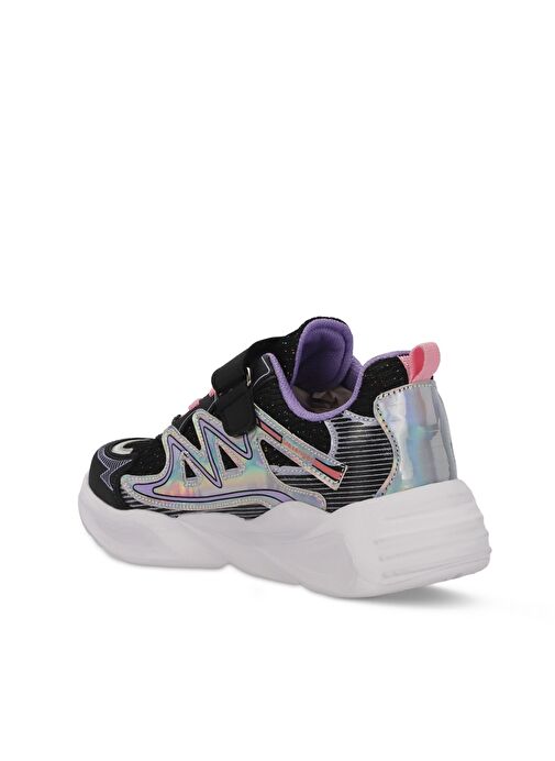 Slazenger KYRIE Kız Çocuk Sneaker Ayakkabı Siyah / Mor - Görsel 4