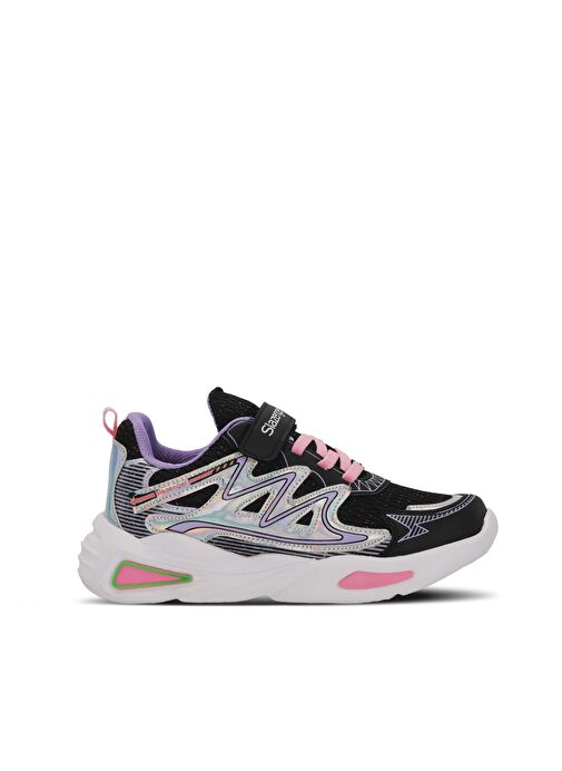 Slazenger KYRIE Kız Çocuk Sneaker Ayakkabı Siyah / Mor - Görsel 2