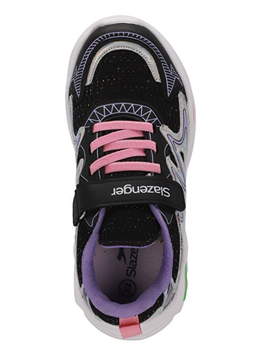Slazenger KYRIE Kız Çocuk Sneaker Ayakkabı Siyah / Mor - Görsel 6