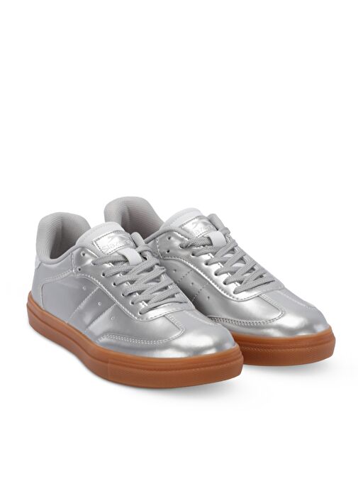 Slazenger MADDIE Kadın Sneaker Ayakkabı Gümüş - Görsel 3