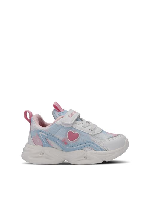 Slazenger KLARION Kız Çocuk Sneaker Ayakkabı Beyaz / Mavi - Görsel 2